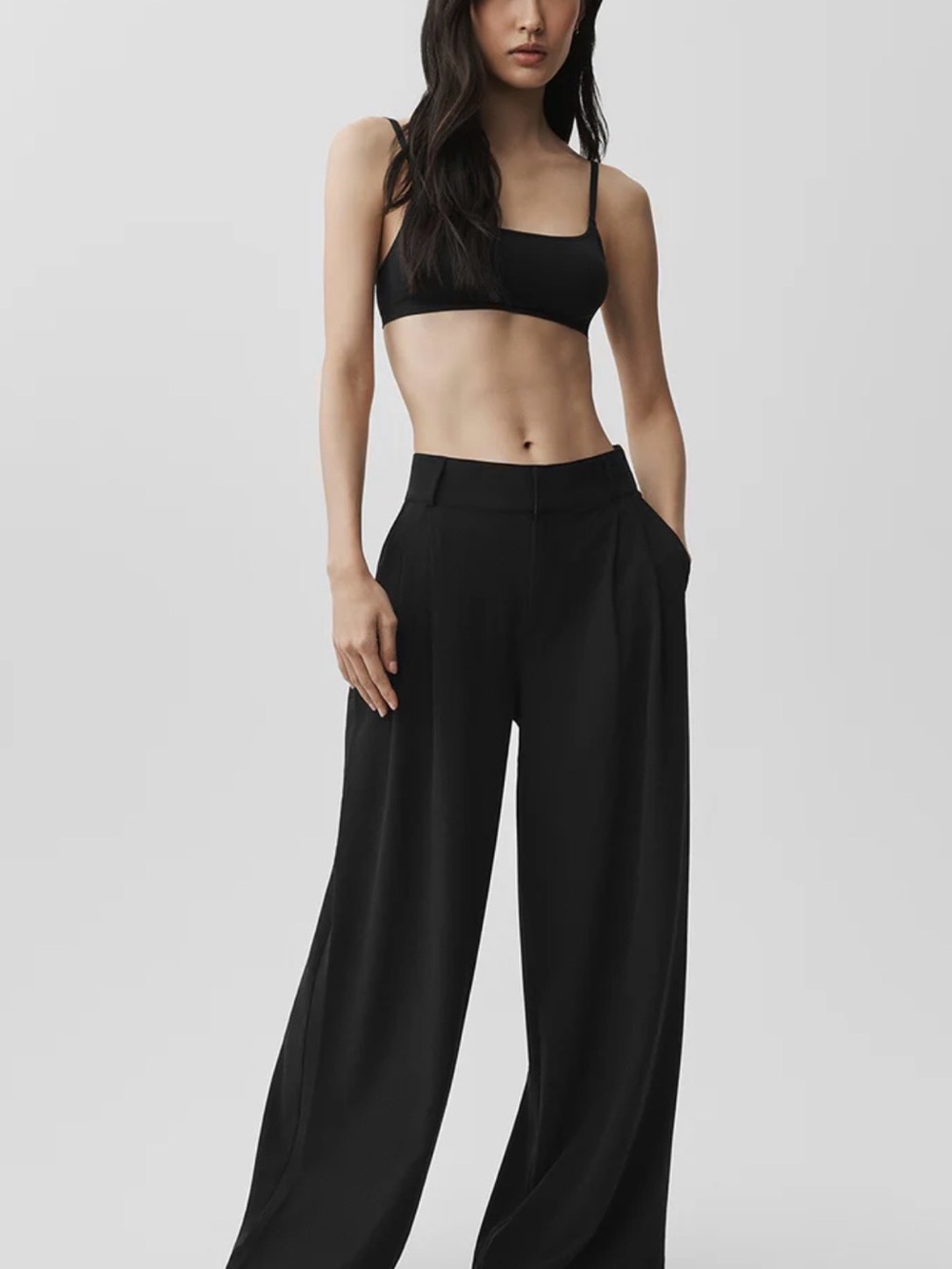 ALO Yoga Black Wide Leg Pants